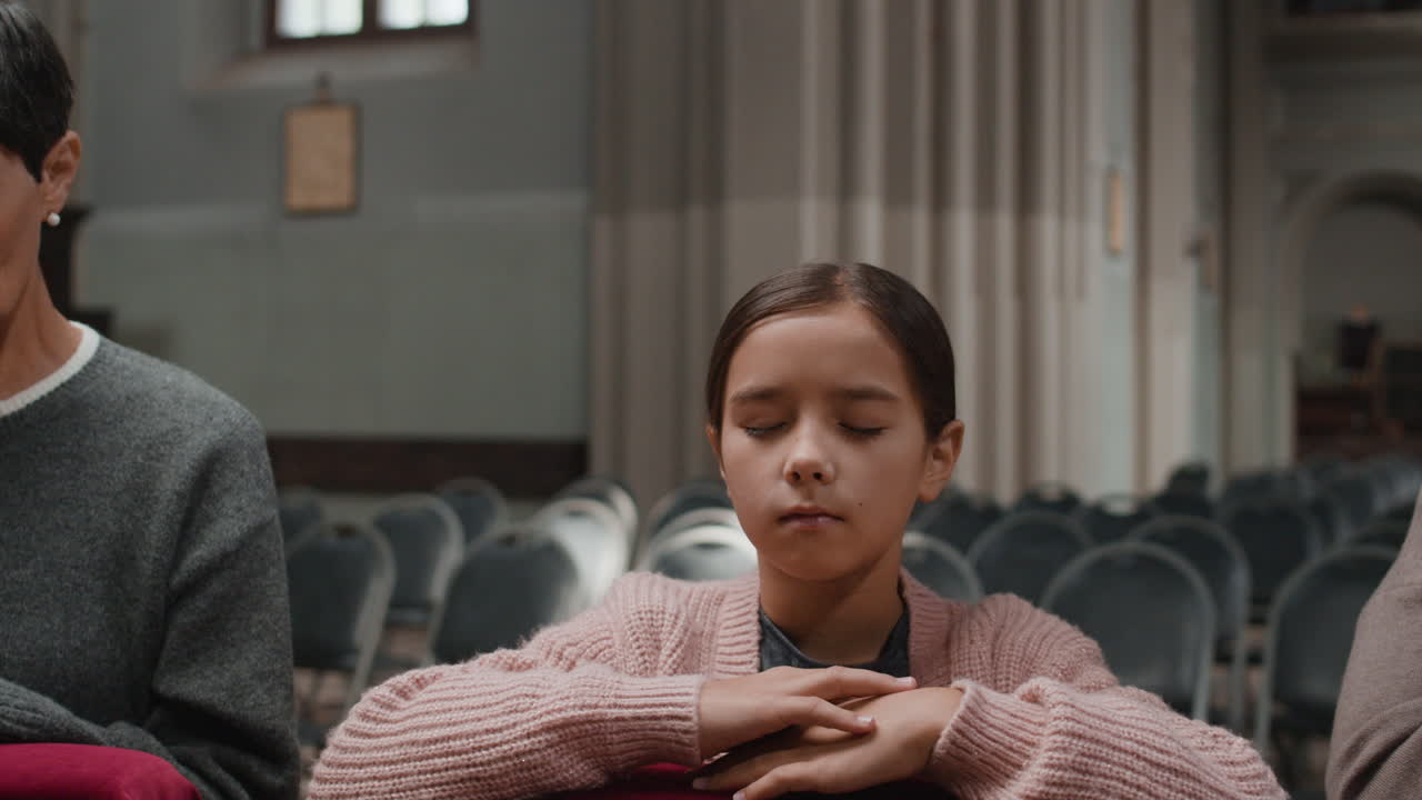 People Praying in Church