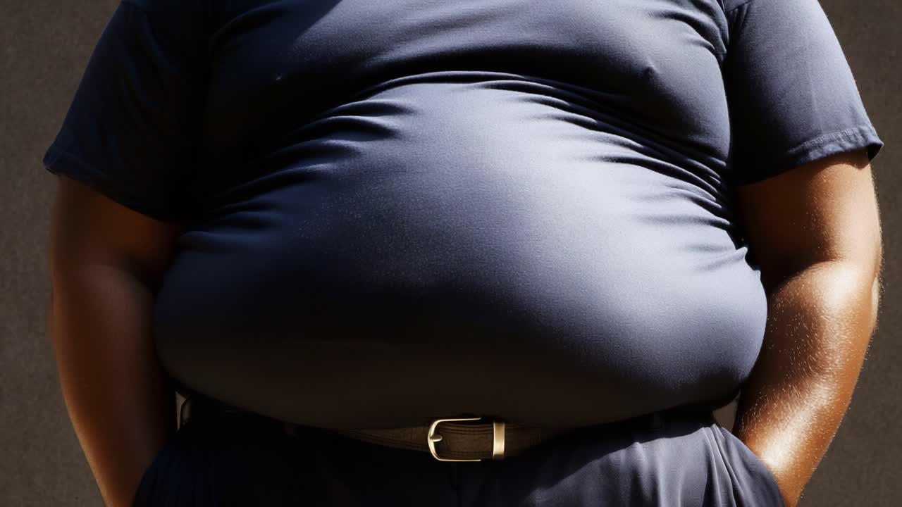 Exploring Body Positivity: A Visual Journey through a Male Subject's Confident Stance in Comfortable Clothing, Emphasizing Diversity and Self-Acceptance in Modern Society