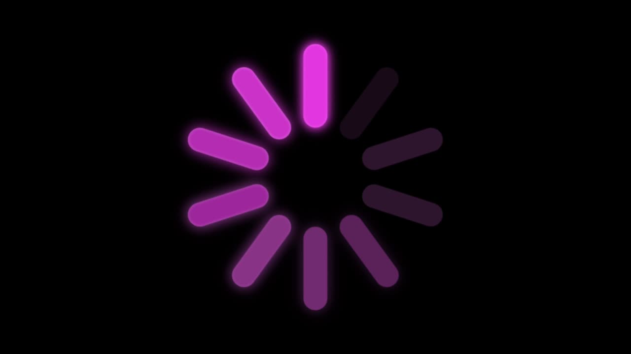 Animation purple loading circle.