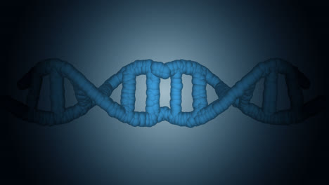 Animation-of-macro-of-grey-3d-dna-strand-spinning