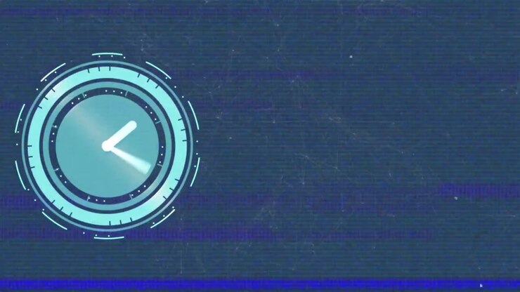 Animation of clock over network of connectios