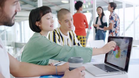 creatives working in a modern office