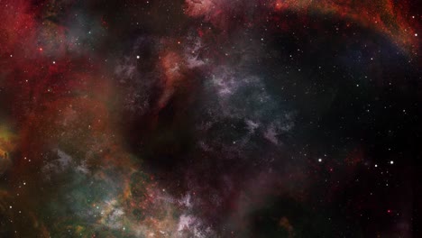 vista de la constelación del universo con la nebulosa