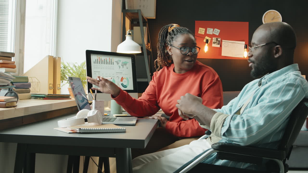 Couple Collaborating on Work Project