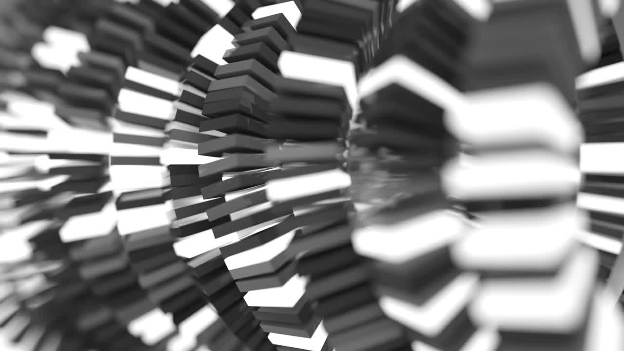 4k bloques de tecnología abstracta.