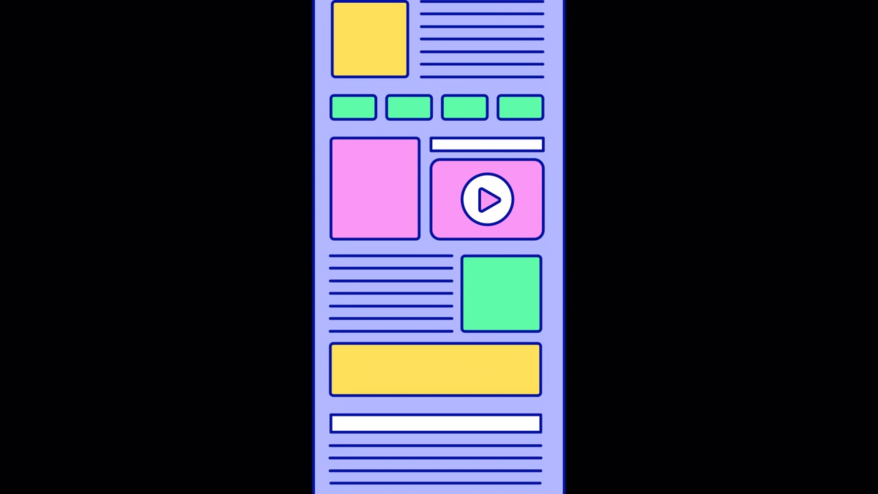 Abstract Animation of a Mobile App User Interface Layout