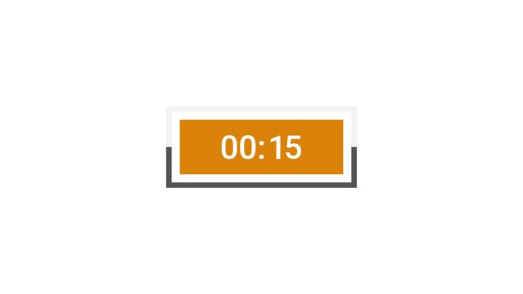 Thirty Second Countdown Timer with Minimalist Design
