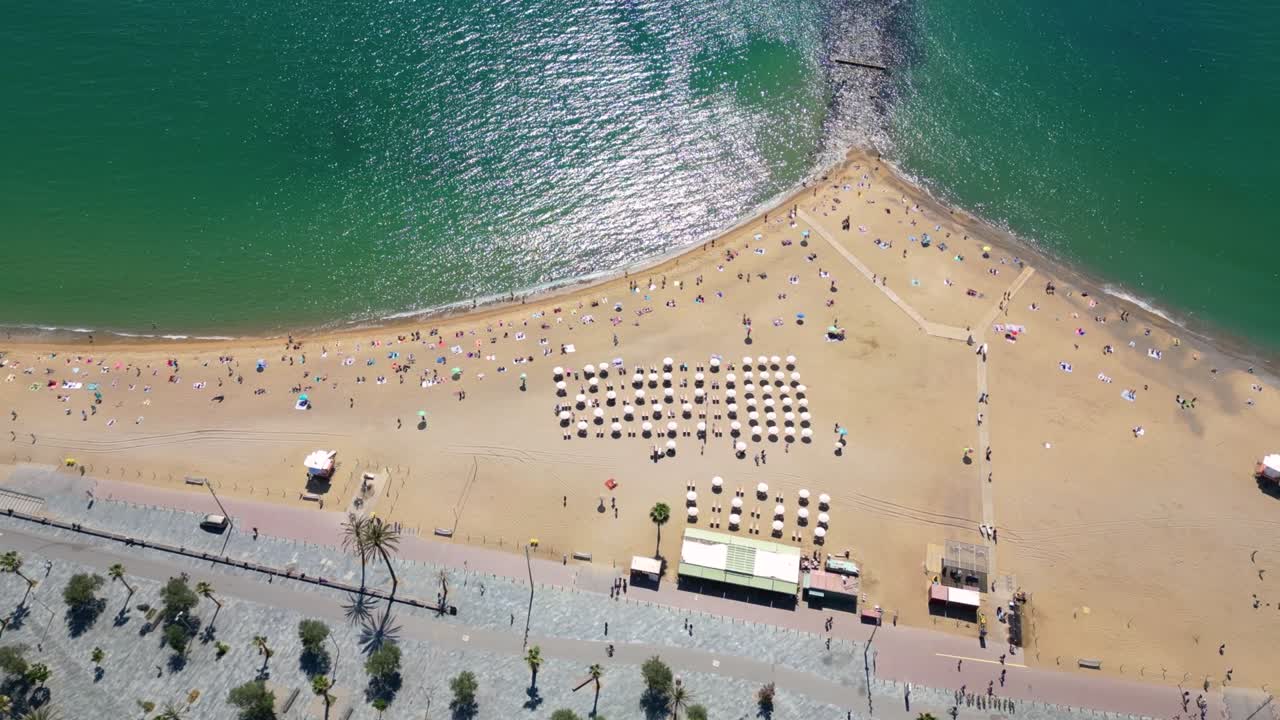 барселона, вид с воздуха. город барселона. каталония, испания