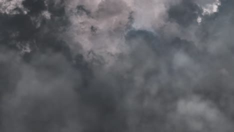 view of cloud with lightning and thunderstorms