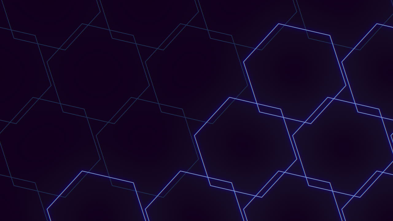 Blue hexagonal pattern with lines background image for websites and apps