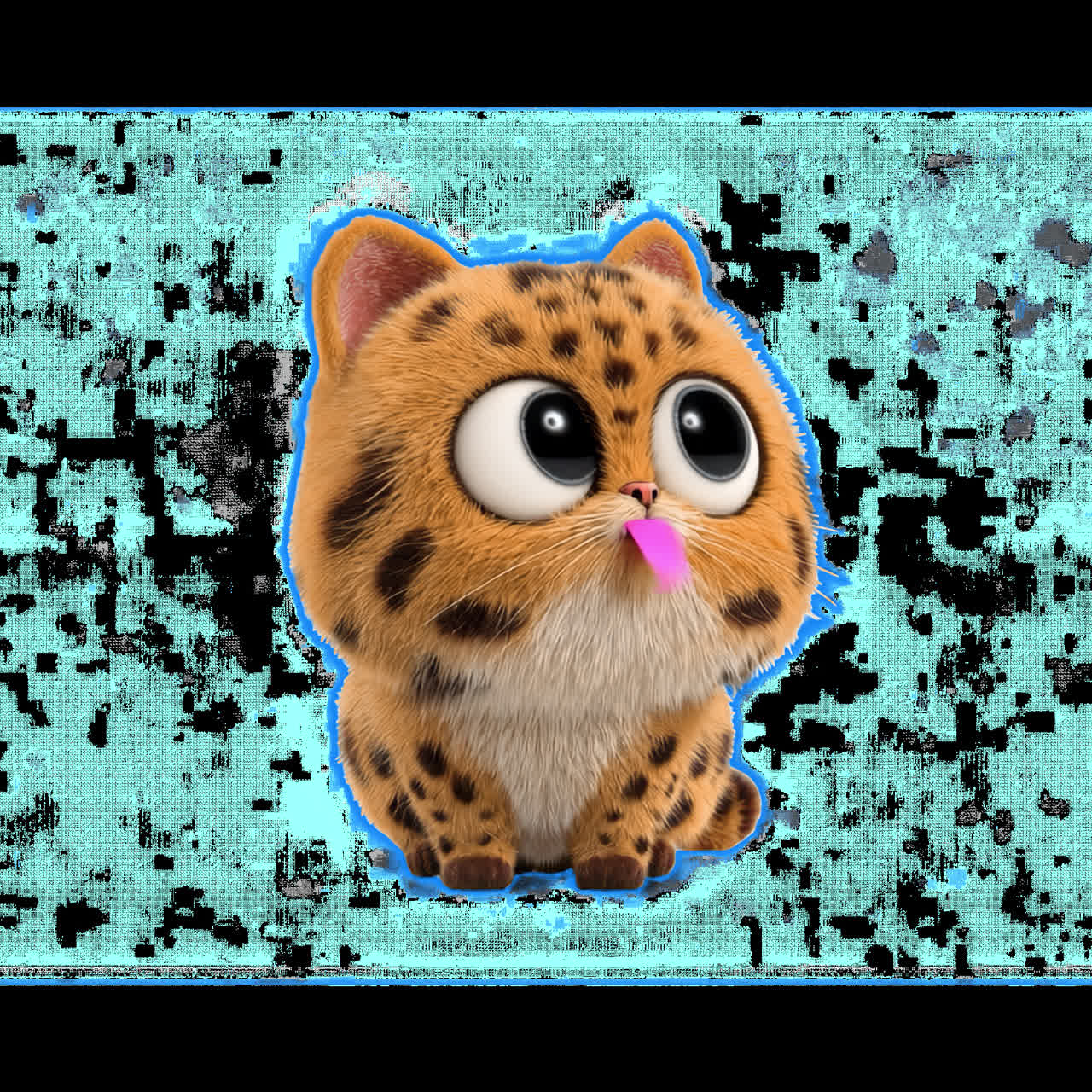 Ilustração de desenho animado adorável de gato, recurso animado isolado, vídeos em 4K transparentes, canal alfa