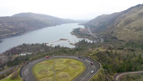 drone hood river lookout point 4k 30fps