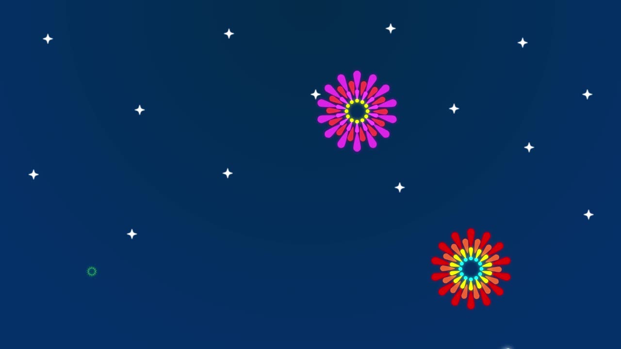 Fuochi d'artificio pop Sfondo animato in loop. 1080p.mp4