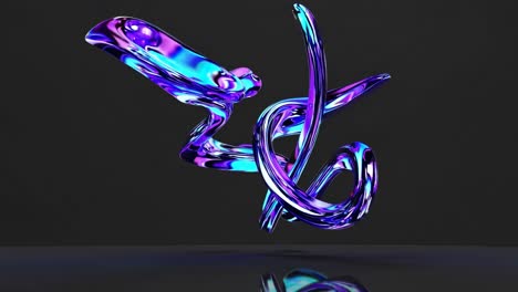 forme fluide abstract iridescenti