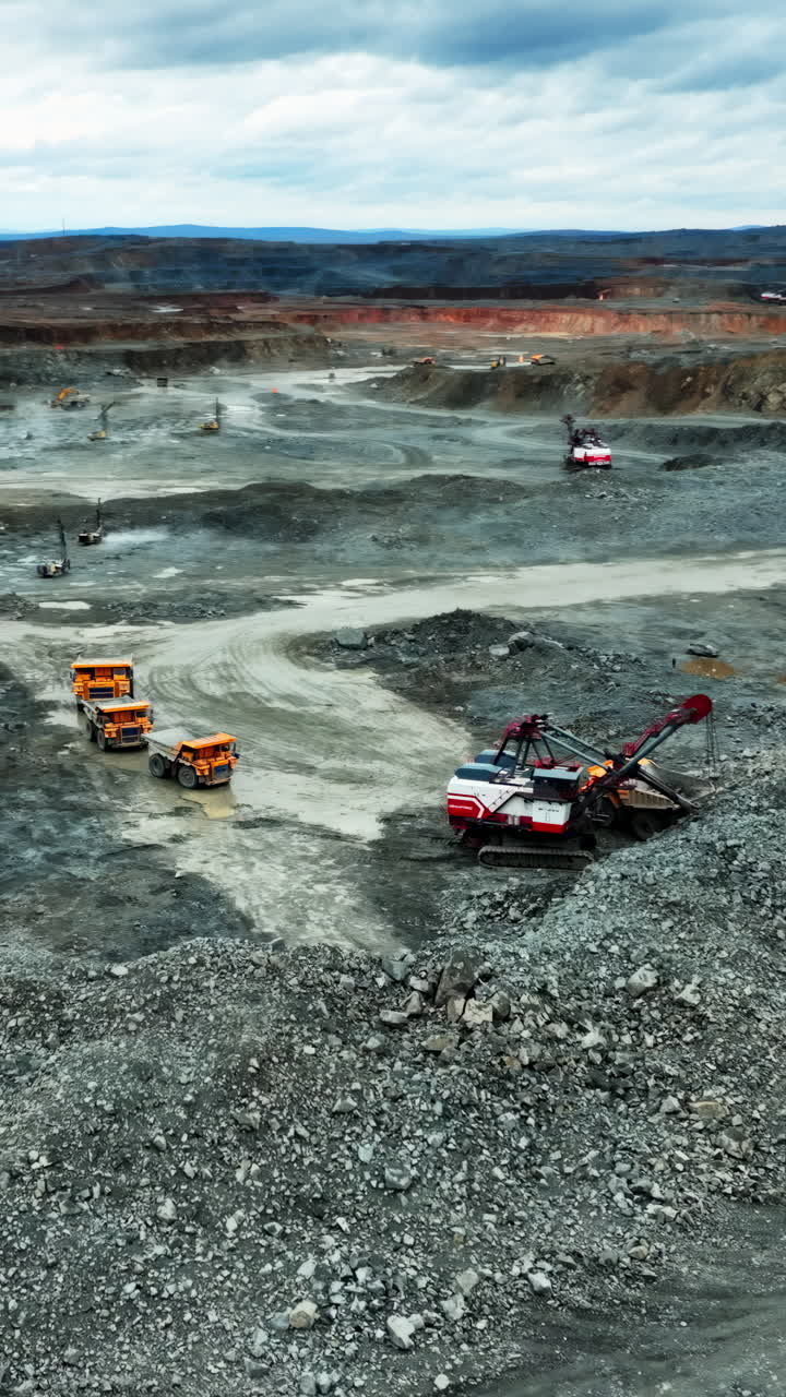 Excavator in a Quarry