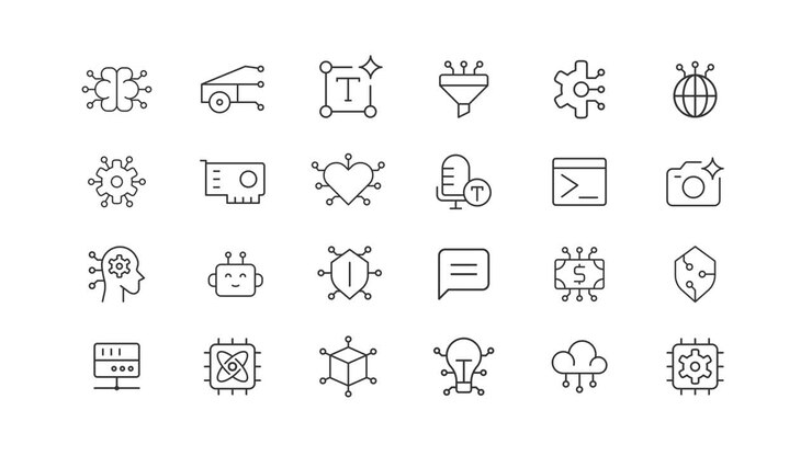 AI and Technology Icons