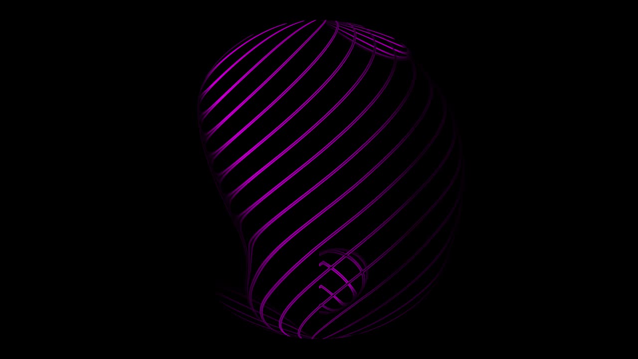 Cerchio, Rotondo, forme lineari in movimento, Linee d'onda astratte, Turbolenza di linee di particelle, Rete di connessione di particelle, Motivo a onda, Curva glitch a prisma con pattern