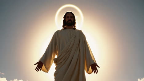 jesus christ in a field