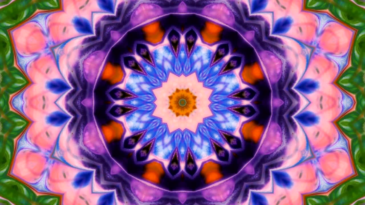 movimiento de fondo de kaleidoscopio abstractamente colorido