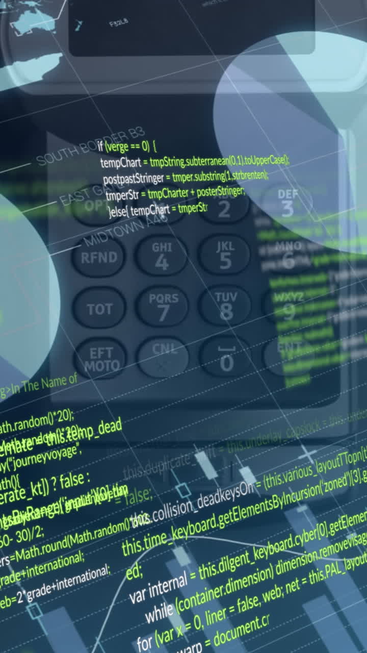 animación del procesamiento de datos a través de una calculadora