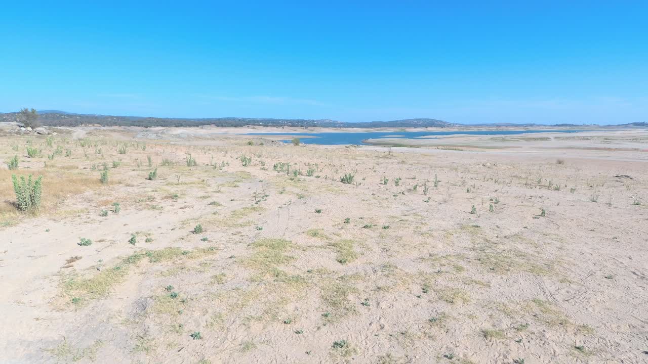 folsom lago sequía bajo rápido vuelo aéreo sobre 2021