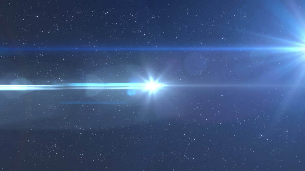 animación de puntos de luz sobre un fondo negro