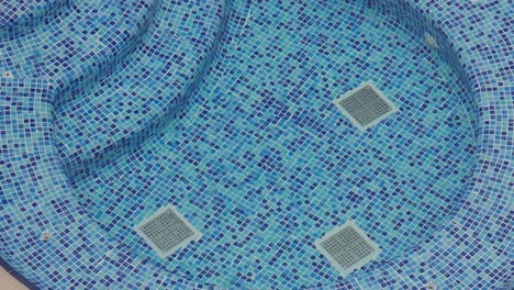 blue mosaic hot tub