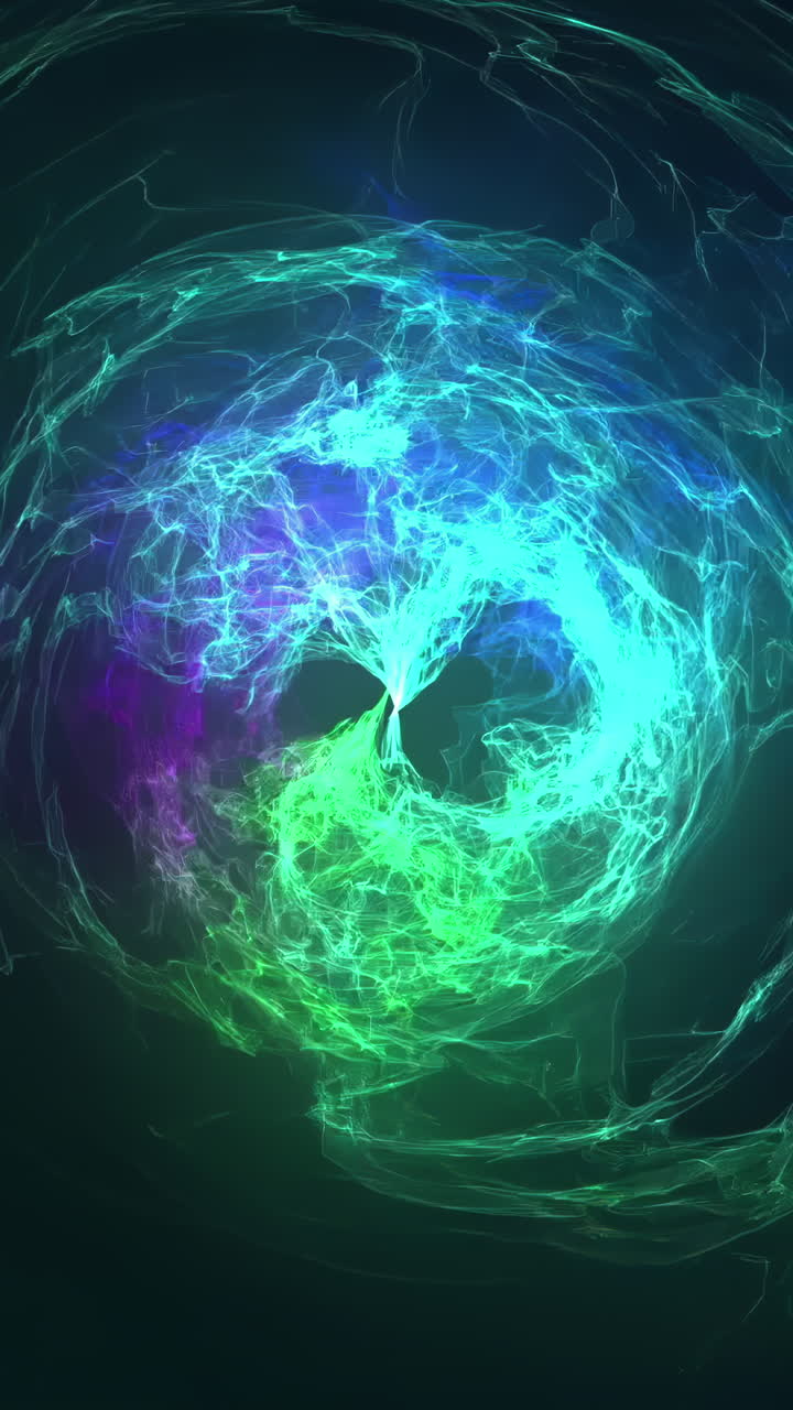 vórtice espiral resplandeciente y abstracto