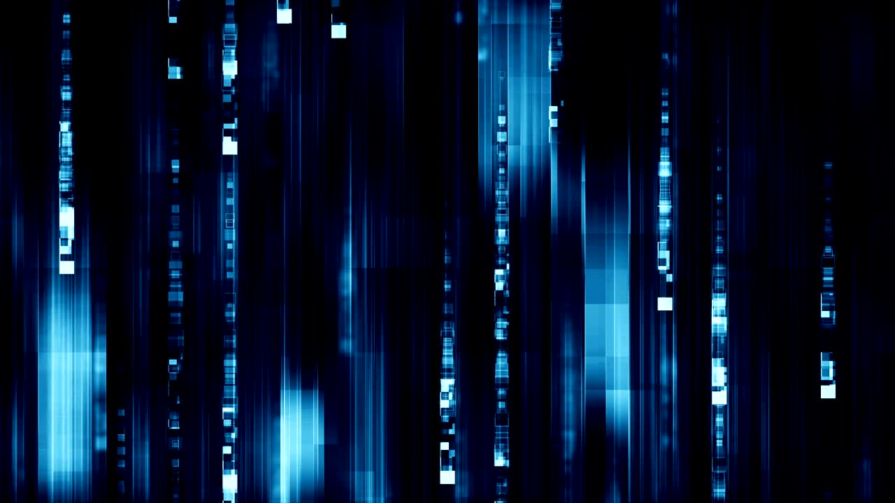 Technology background with binary code. Abstract digital texture of a cyber space.Seamless loop.