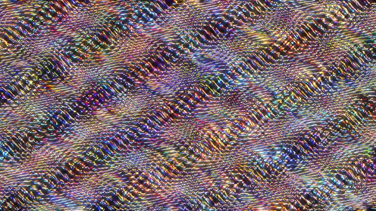 líneas brillantes que establecen el movimiento de la onda, color azul, sobre fondo negro