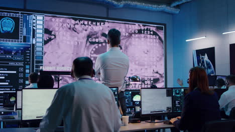 space mission control room