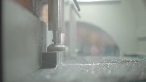 cutting aluminium parts (no color grading)