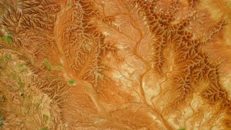 revelando patrones intrincados grabados en la superficie de la tierra por siglos de erosión del viento y el agua