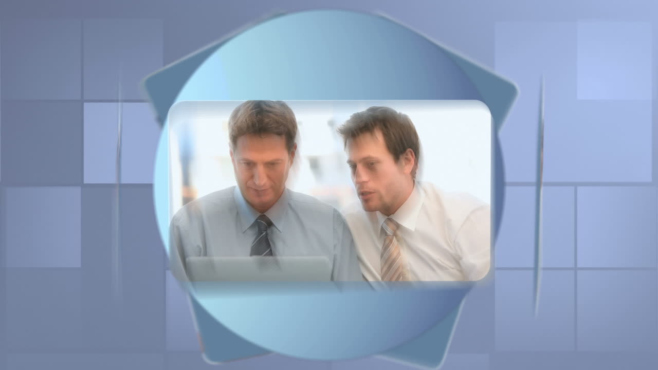 사무실에 있는 사람들 모나지