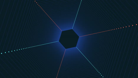 Patrón-Hexagonal-Geométrico-Con-Líneas-Negras-Y-Azules