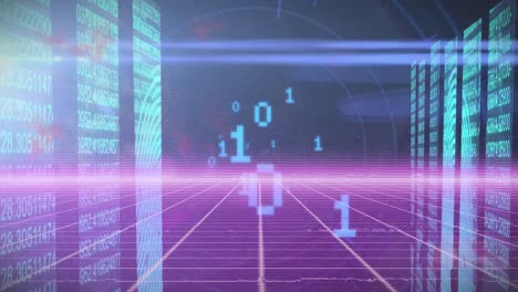 animation of data processing over binary coding