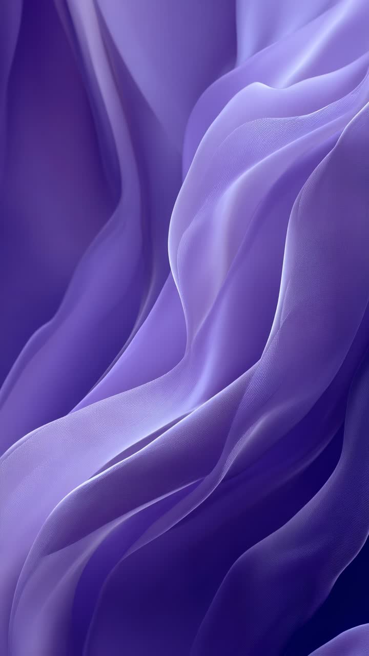 Elegant Flowing Purple Fabric Waves Abstract Background | Premium Stock ...