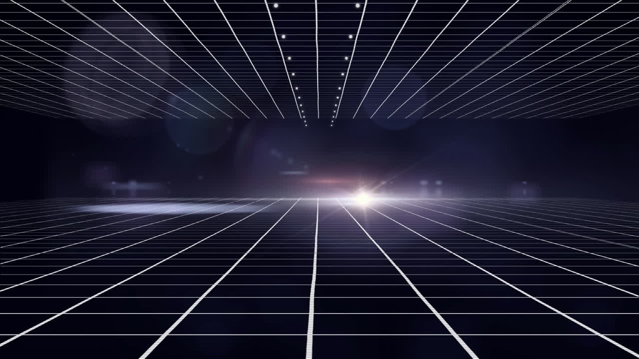 cuadrícula sobre un fondo azul oscuro