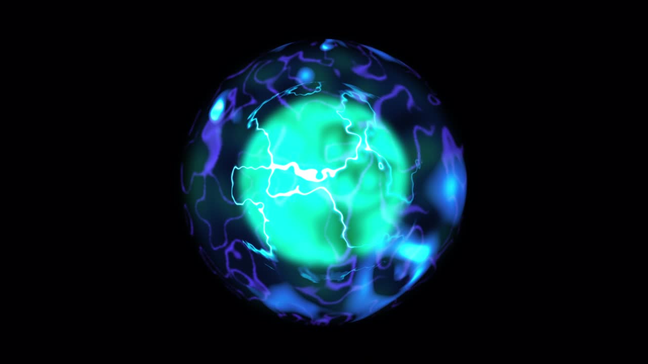 animada abstracta colorida esfera mágica