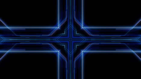 circuit kaleidoscope line space abstract 3d illustration background