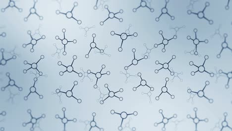 estructura molecular. tecnología de alta tecnología de la ingeniería genética. biología, genética, química. molécula en animación de bucle. concepto de tecnología médica.