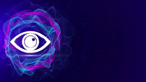 abstract futuristic eye icon graphic design