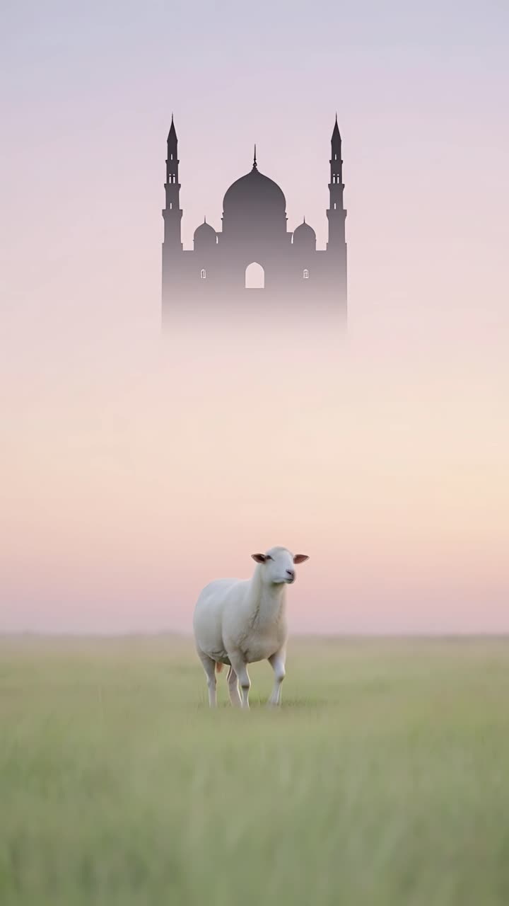 Eid al-Adha Moschea Sfondo islamico 4K