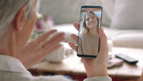 Mother,-phone-and-video-call-with-daughter