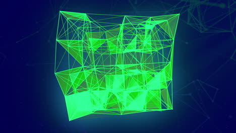 forma geometrica verde luminosa astratta