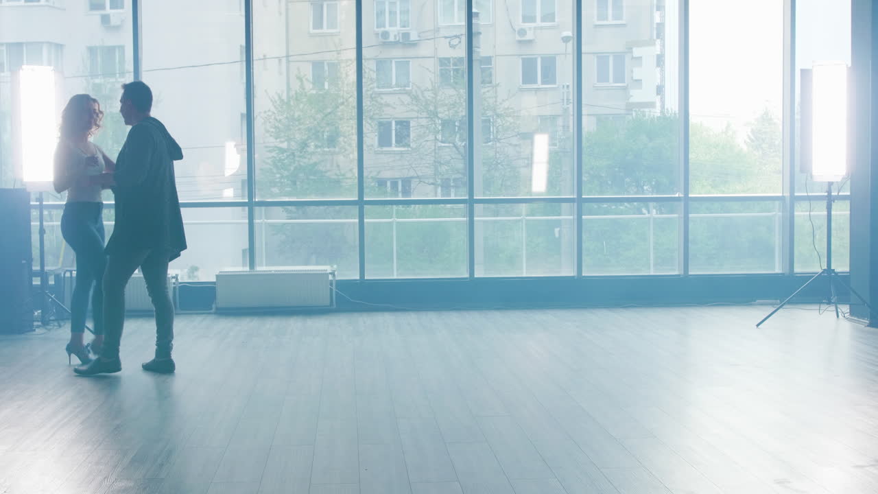 Couple Dancing in Studio