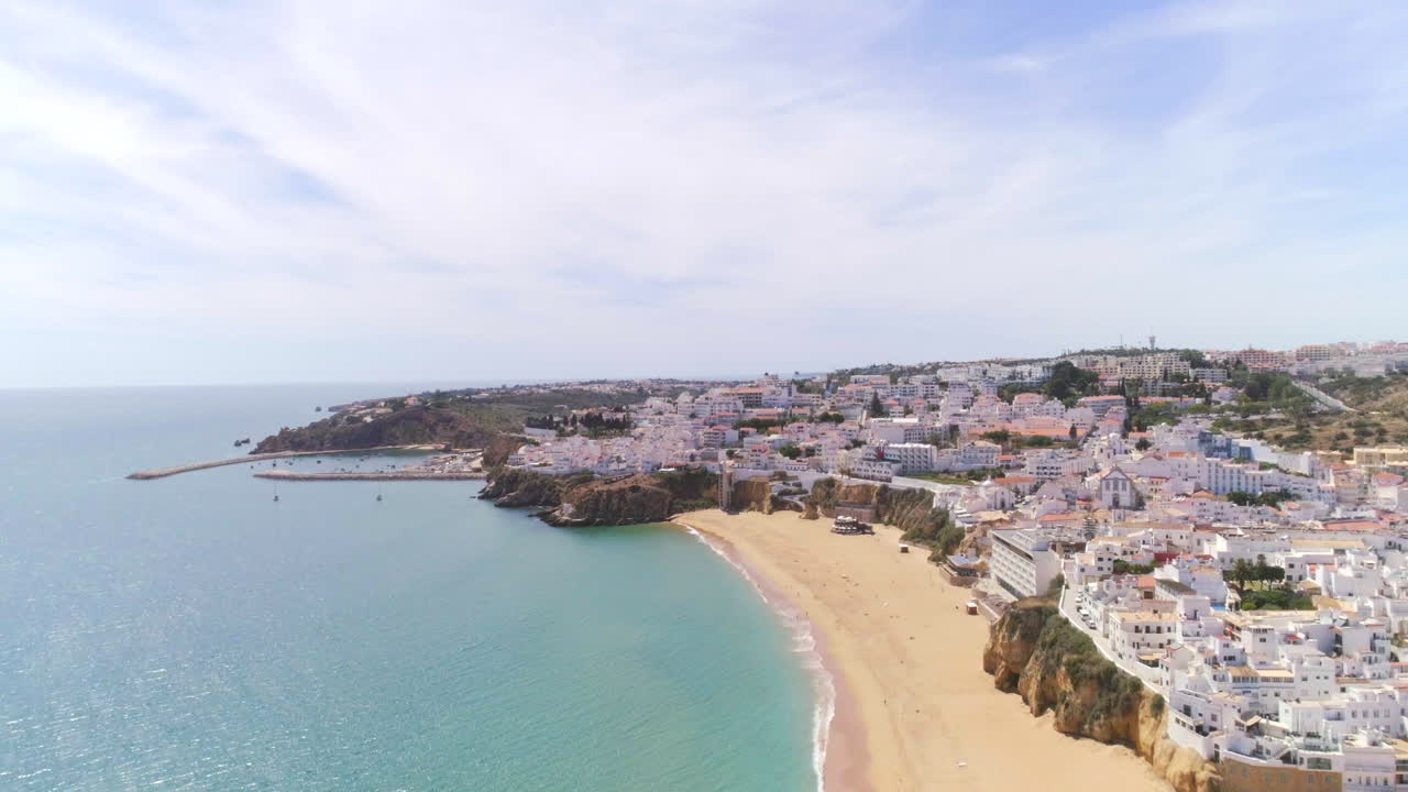 Albufeira Altstadt Algarve Luftaufnahme Strand Portugal
