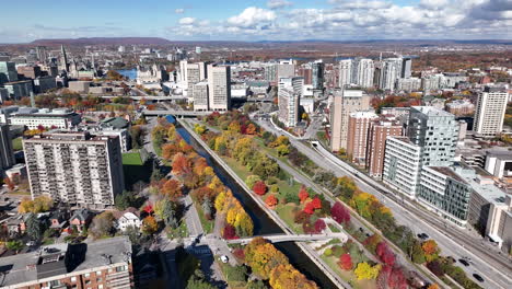 beautiful day aerial ottawa canada