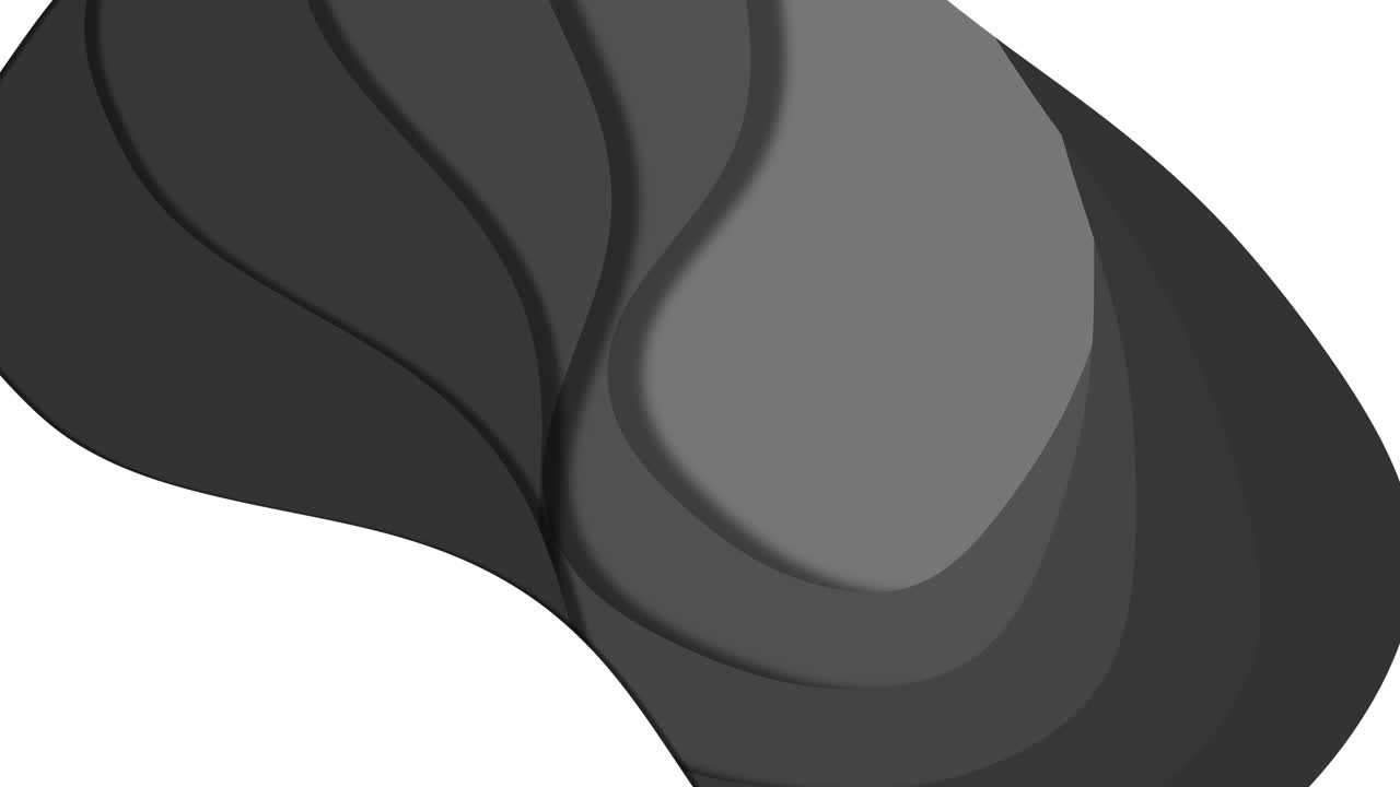 Elegant monochrome wave illustration with sharp point