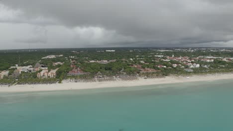 Paradisiac beach of Playa Playa del Carmen, Quintana Roo, Mexico. Vacations concept